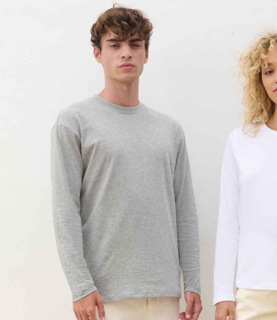 SOL'S Monarch Long Sleeve T-Shirt | Grey Marl