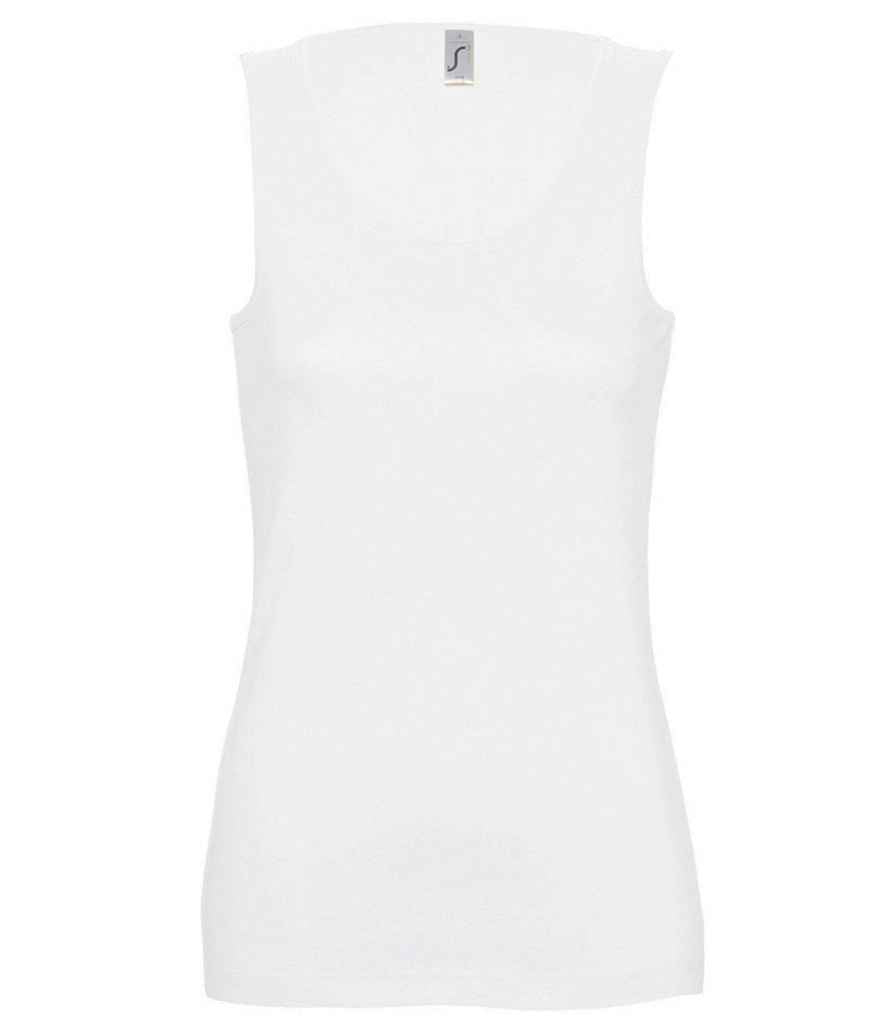SOL'S Ladies Jane Tank Top | White