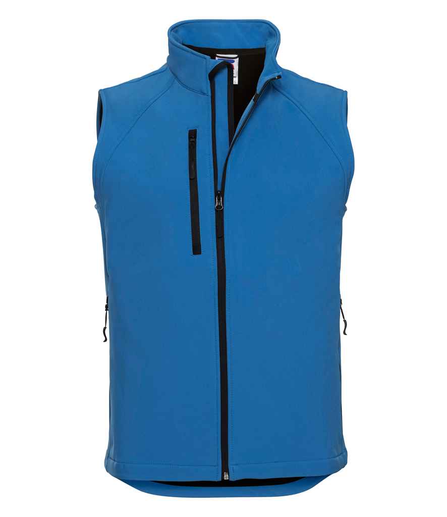 Russell Soft Shell Gilet | Azure