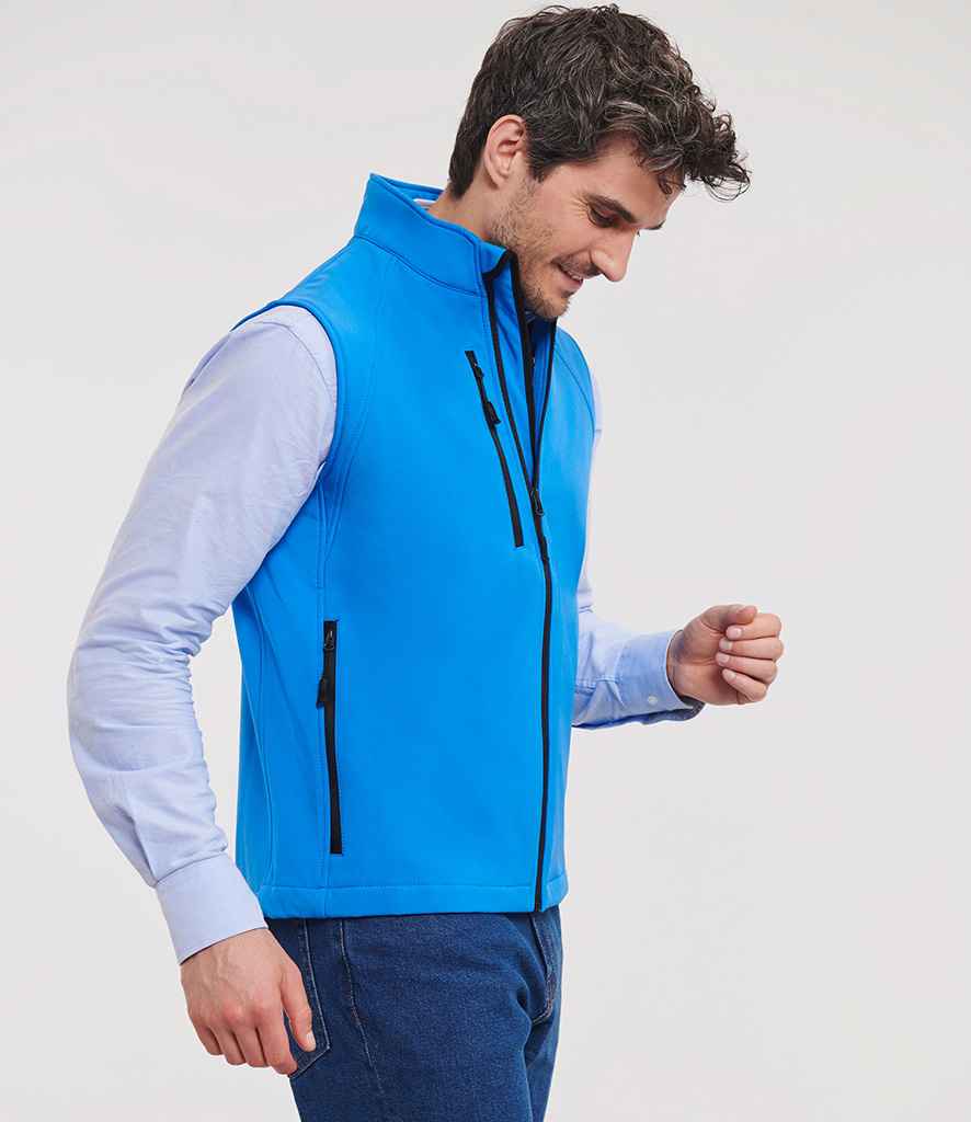 Russell Soft Shell Gilet | Azure