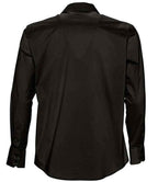 SOL'S Brighton Long Sleeve Fitted Shirt | Black