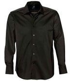 SOL'S Brighton Long Sleeve Fitted Shirt | Black