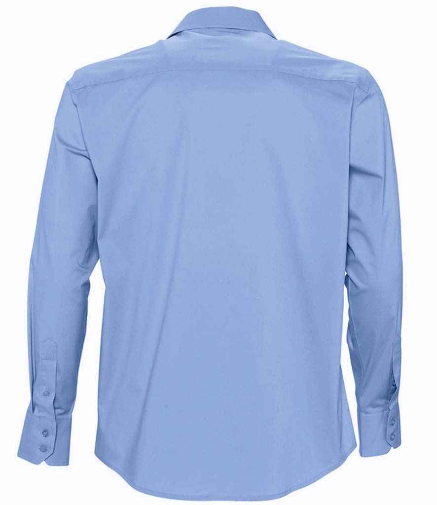 SOL'S Brighton Long Sleeve Fitted Shirt | Bright Sky