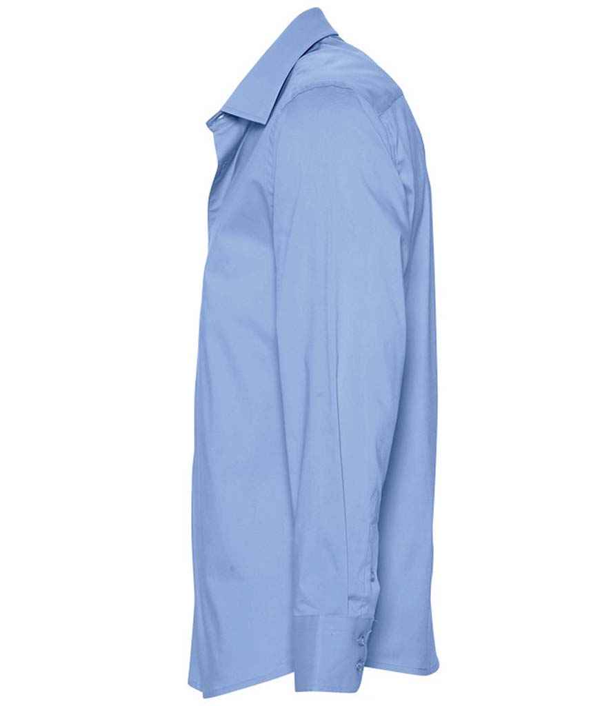 SOL'S Brighton Long Sleeve Fitted Shirt | Bright Sky