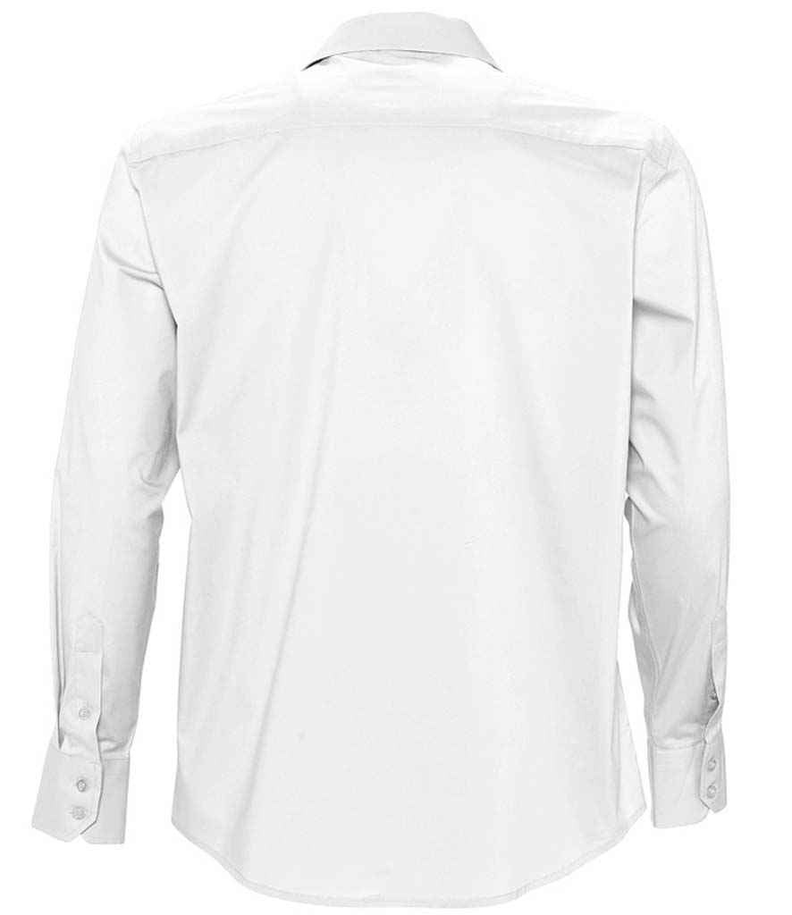 SOL'S Brighton Long Sleeve Fitted Shirt | White