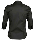 SOL'S Ladies Effect 3/4 Sleeve Fitted Shirt | Black