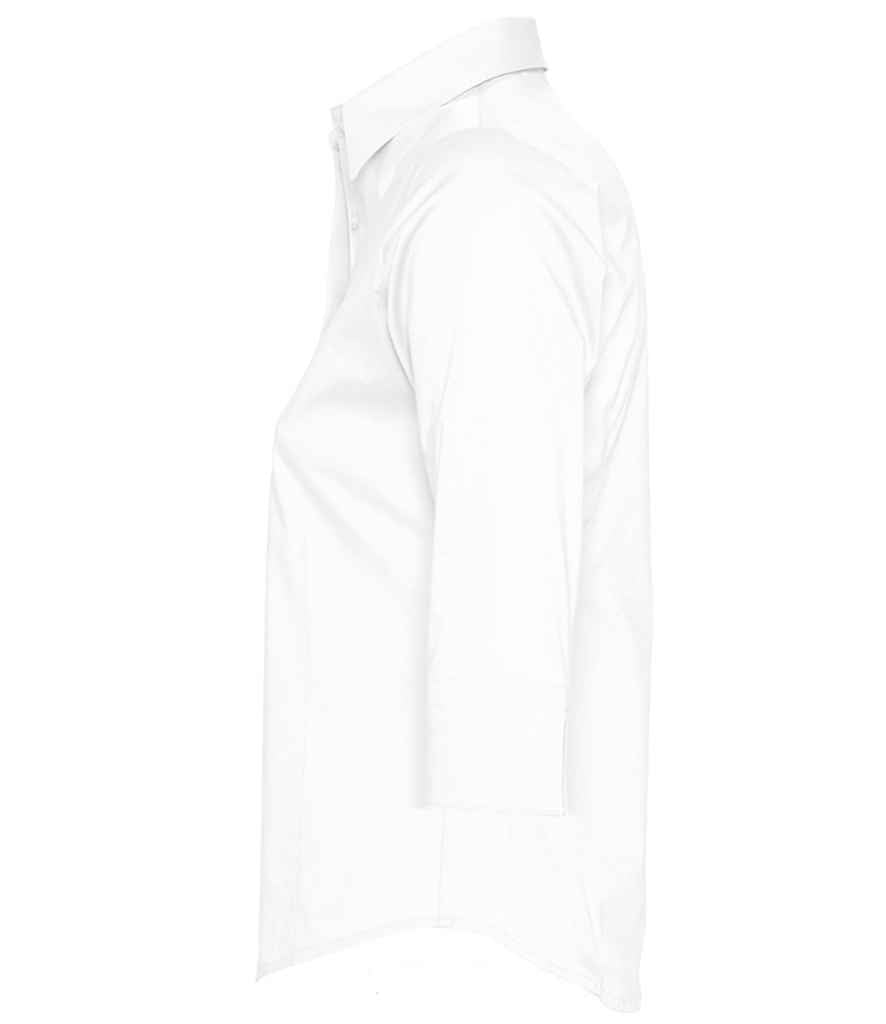 SOL'S Ladies Effect 3/4 Sleeve Fitted Shirt | White