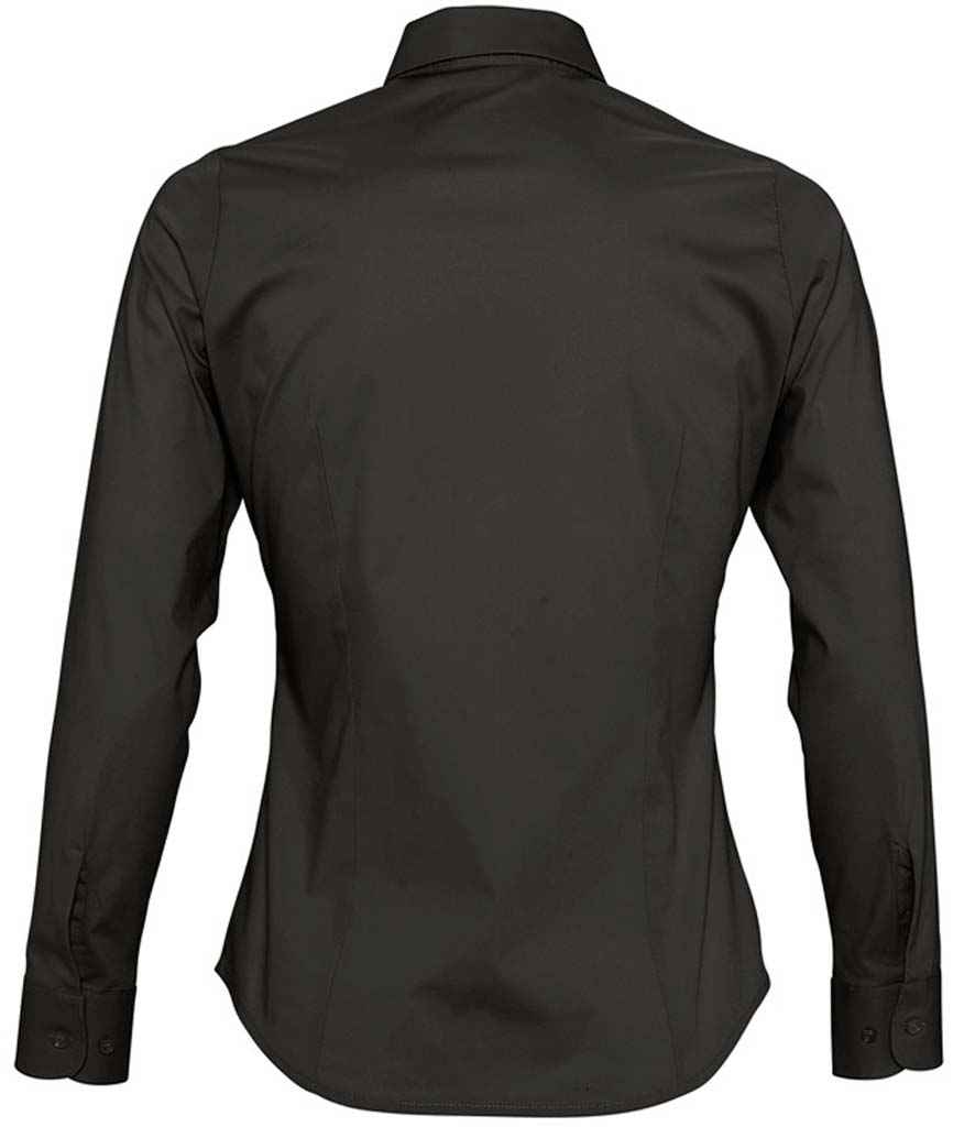 SOL'S Ladies Eden Long Sleeve Fitted Shirt | Black