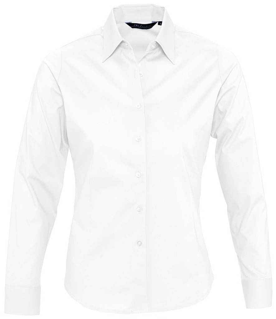 SOL'S Ladies Eden Long Sleeve Fitted Shirt | White