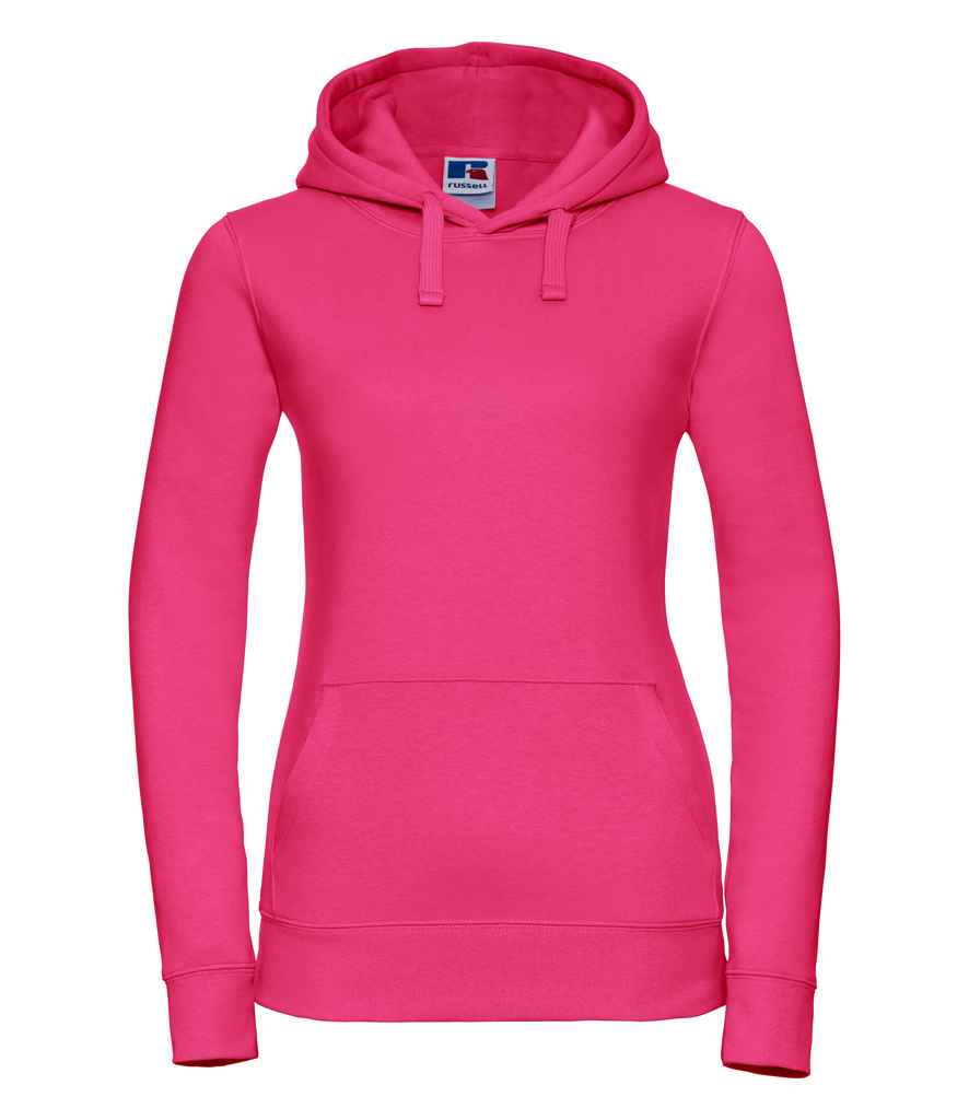 Russell Ladies Authentic Hooded Sweatshirt | Fuchsia