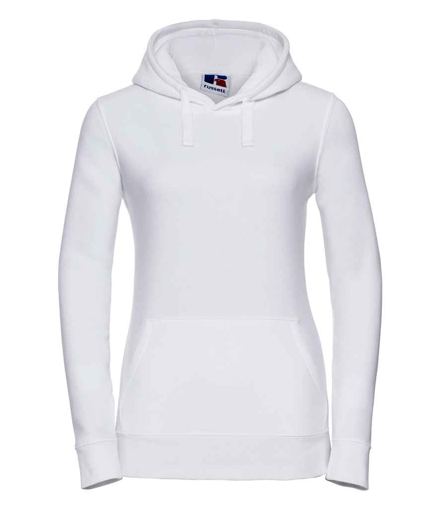 Russell Ladies Authentic Hooded Sweatshirt | White