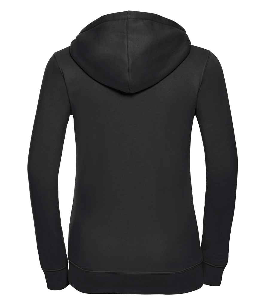 Russell Ladies Authentic Zip Hooded Sweatshirt | Black