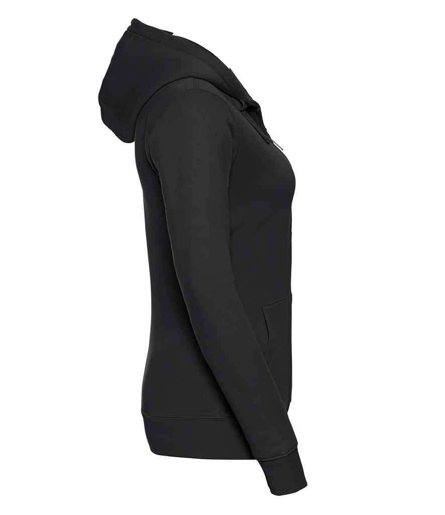 Russell Ladies Authentic Zip Hooded Sweatshirt | Black