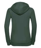 Russell Ladies Authentic Zip Hooded Sweatshirt | Bottle Green