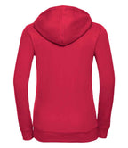 Russell Ladies Authentic Zip Hooded Sweatshirt | Classic Red