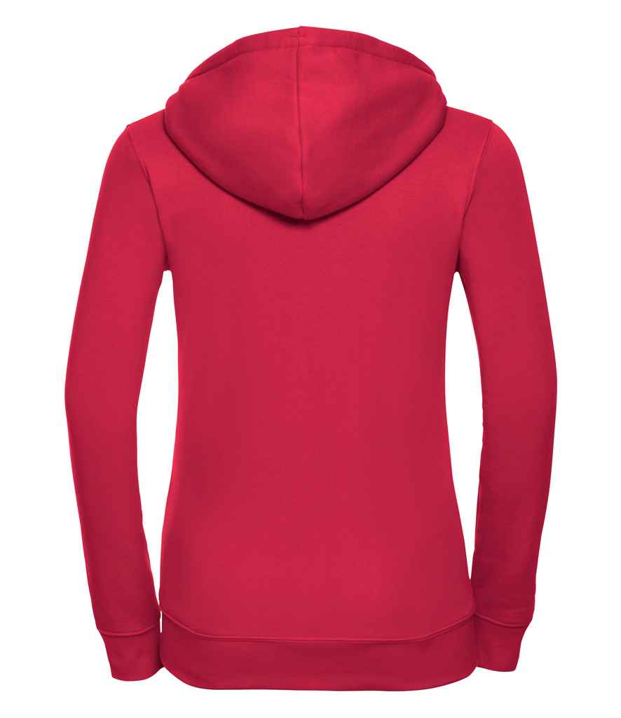Russell Ladies Authentic Zip Hooded Sweatshirt | Classic Red