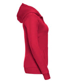 Russell Ladies Authentic Zip Hooded Sweatshirt | Classic Red