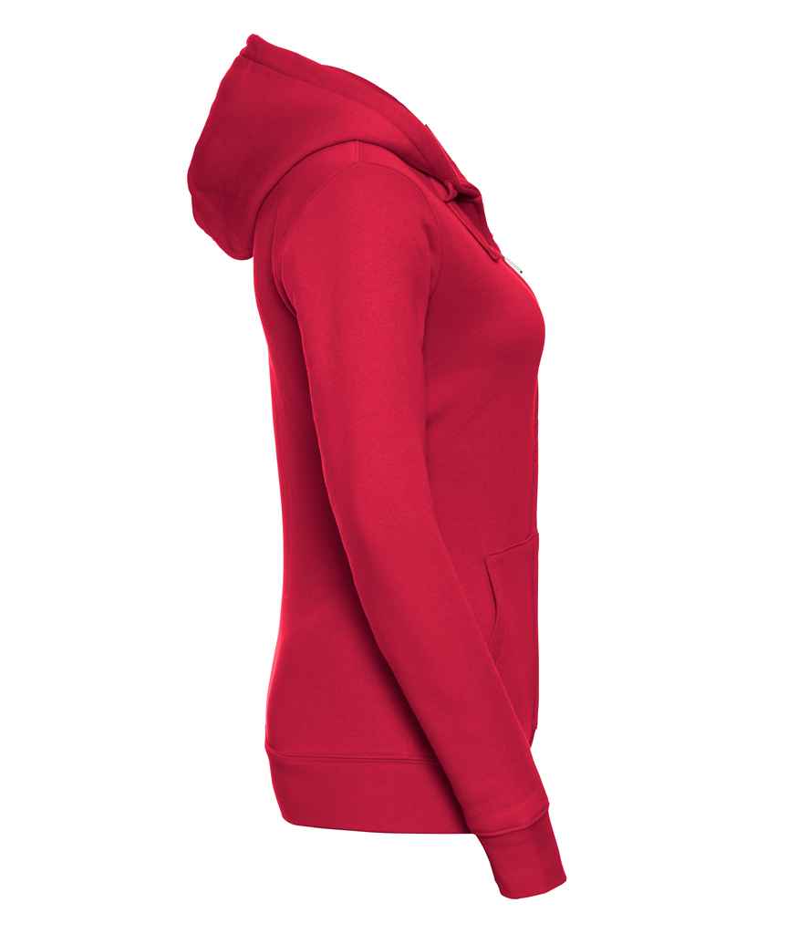 Russell Ladies Authentic Zip Hooded Sweatshirt | Classic Red