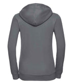 Russell Ladies Authentic Zip Hooded Sweatshirt | Convoy Grey
