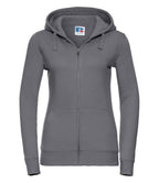 Russell Ladies Authentic Zip Hooded Sweatshirt | Convoy Grey