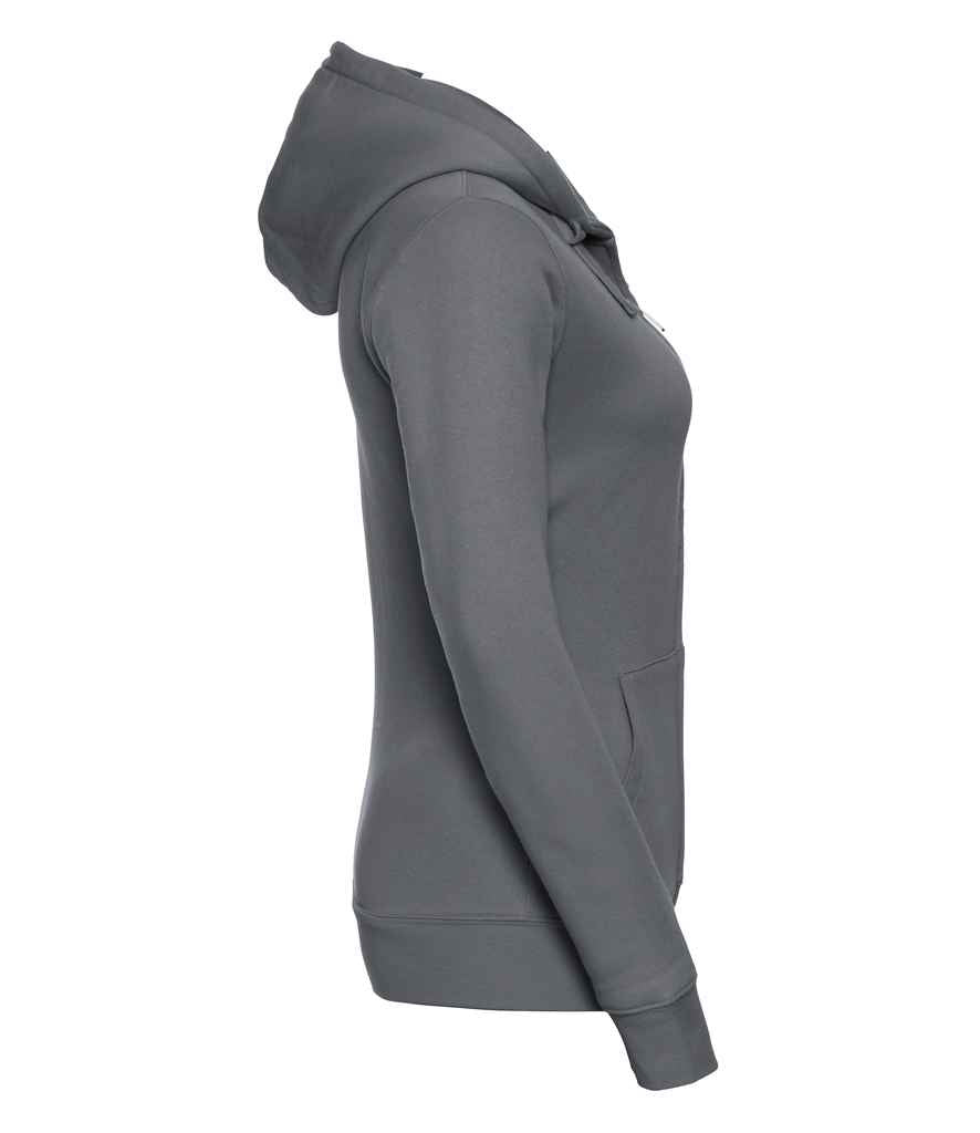 Russell Ladies Authentic Zip Hooded Sweatshirt | Convoy Grey