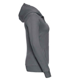 Russell Ladies Authentic Zip Hooded Sweatshirt | Convoy Grey