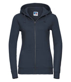 Russell Ladies Authentic Zip Hooded Sweatshirt | French Navy