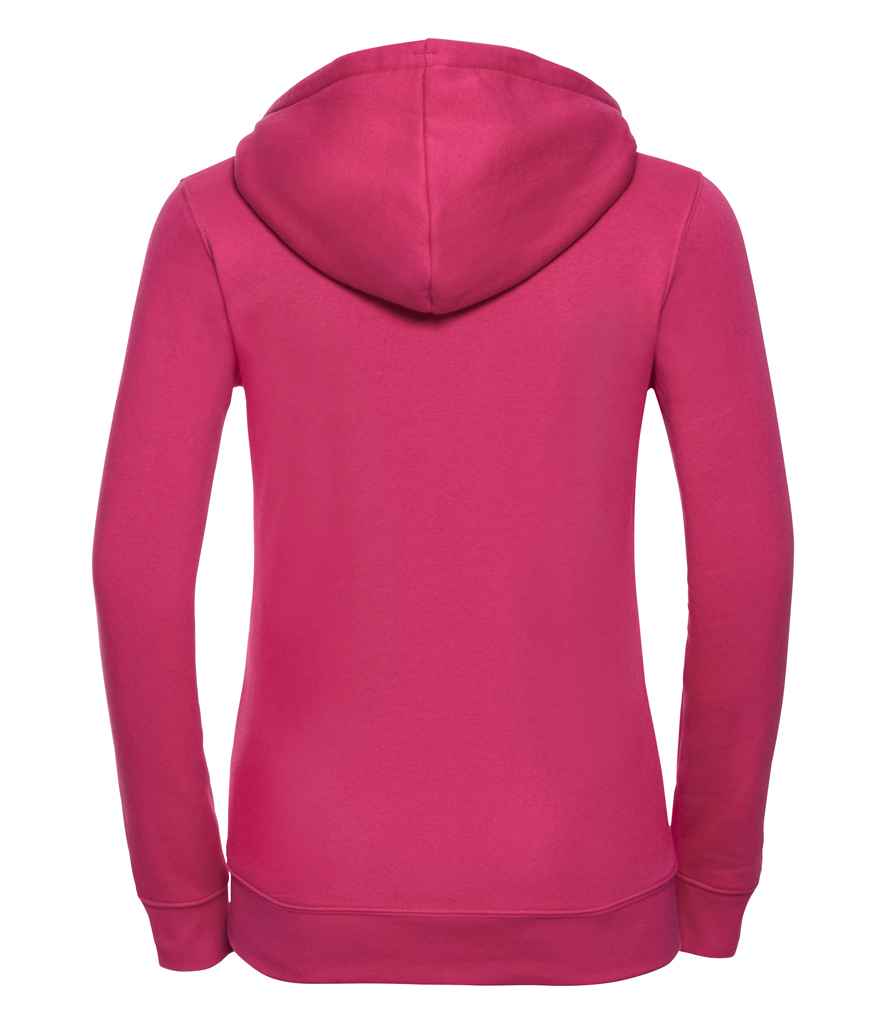 Russell Ladies Authentic Zip Hooded Sweatshirt | Fuchsia
