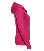 Russell Ladies Authentic Zip Hooded Sweatshirt | Fuchsia