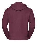 Russell Authentic Zip Hooded Sweatshirt | Burgundy