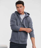 Russell Authentic Zip Hooded Sweatshirt | Convoy Grey