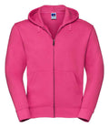Russell Authentic Zip Hooded Sweatshirt | Fuchsia