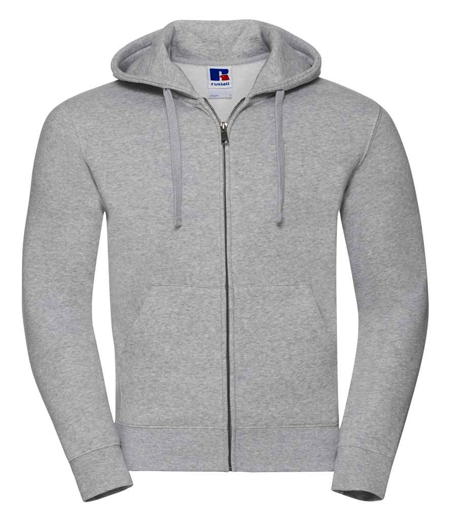 Russell Authentic Zip Hooded Sweatshirt | Light Oxford