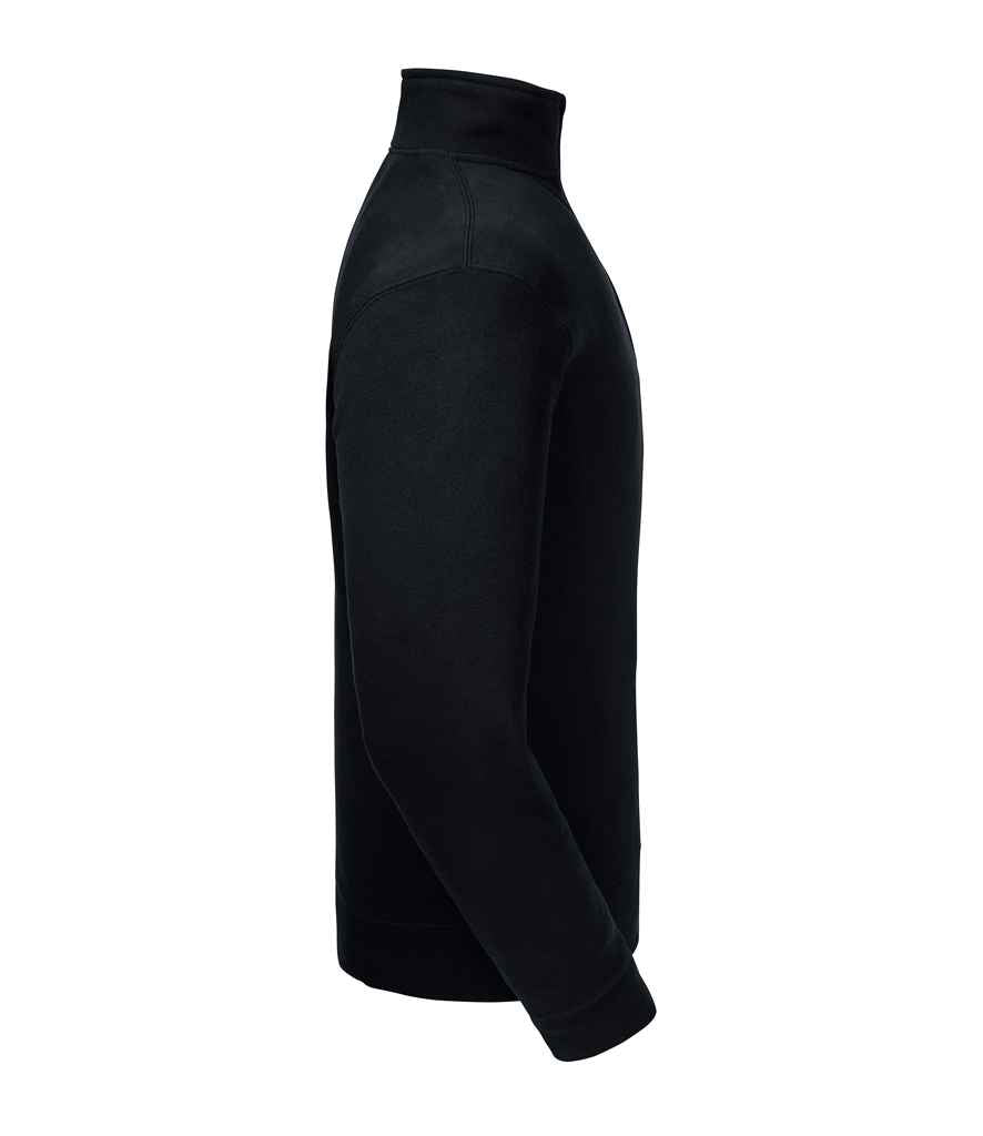 Russell Authentic Zip Neck Sweatshirt | Black