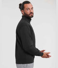 Russell Authentic Zip Neck Sweatshirt | Black