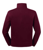 Russell Authentic Zip Neck Sweatshirt | Burgundy