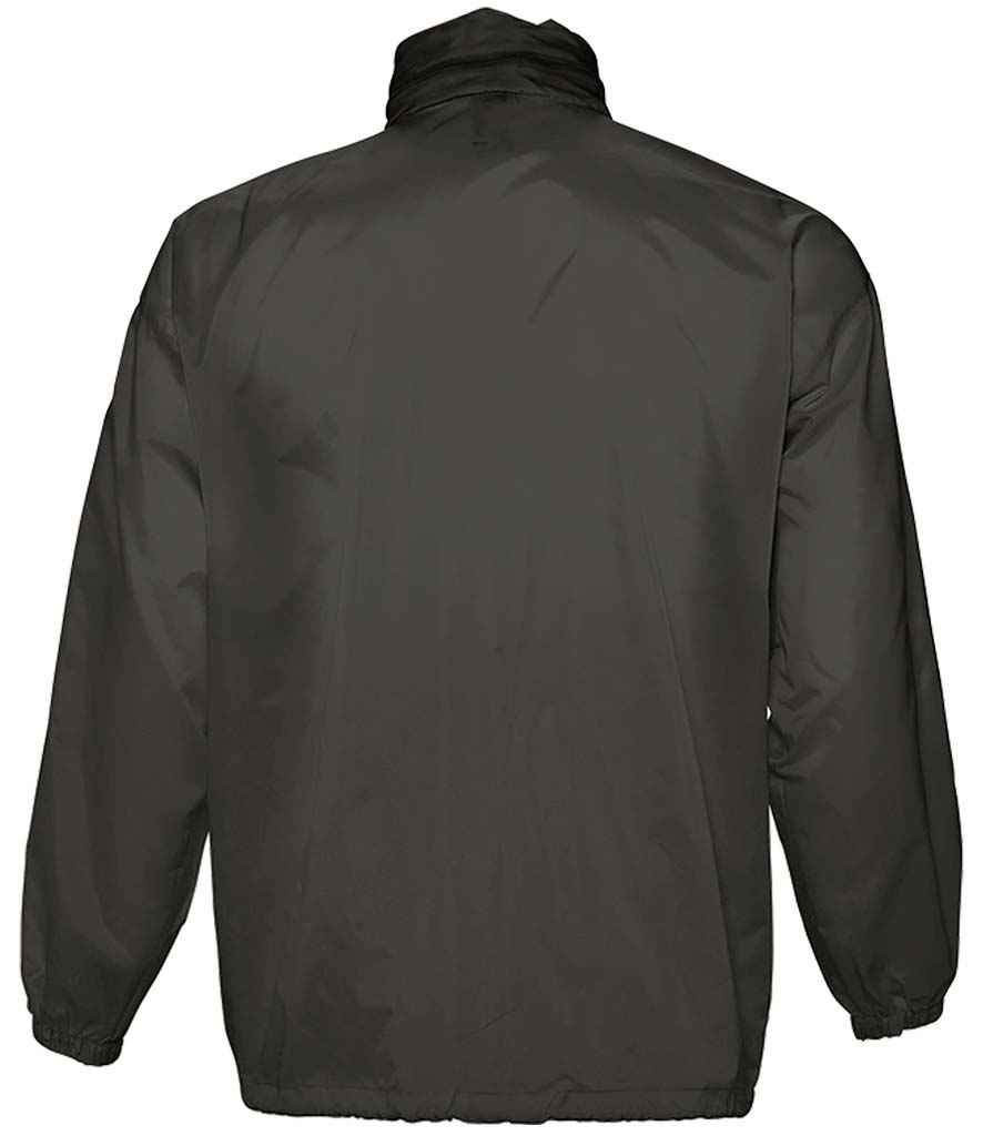 SOL'S Unisex Surf Windbreaker Jacket | Black