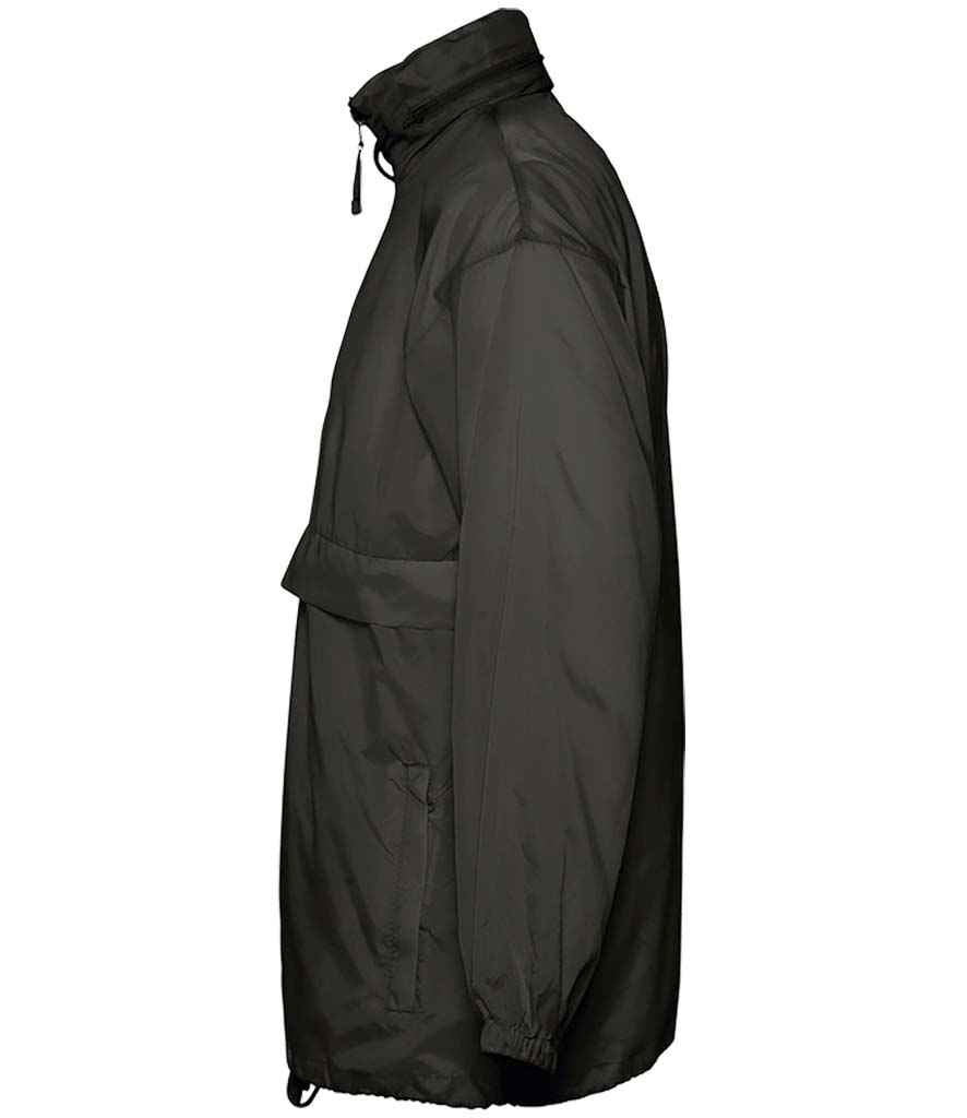SOL'S Unisex Surf Windbreaker Jacket | Black