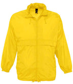 SOL'S Unisex Surf Windbreaker Jacket | Gold