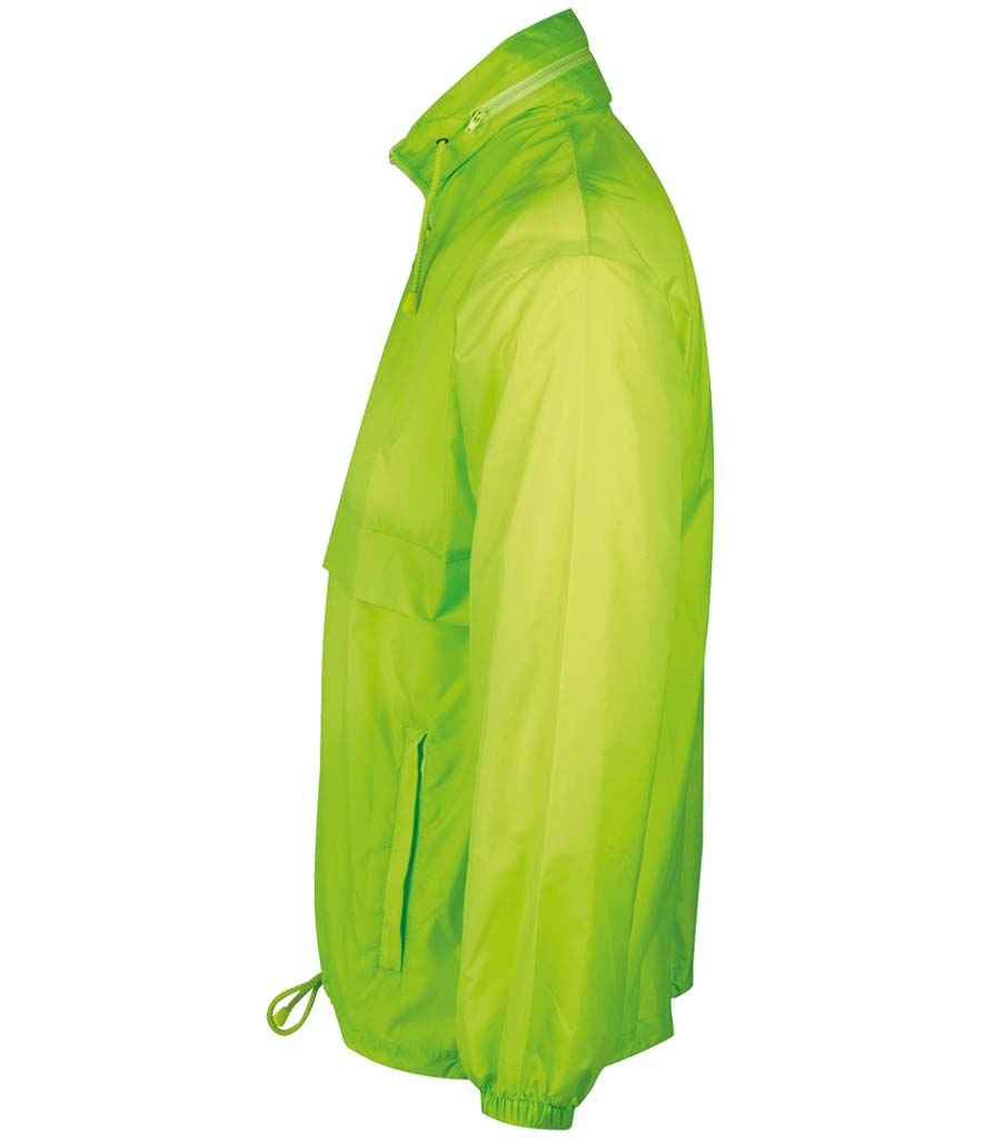 SOL'S Unisex Surf Windbreaker Jacket | Neon Lime