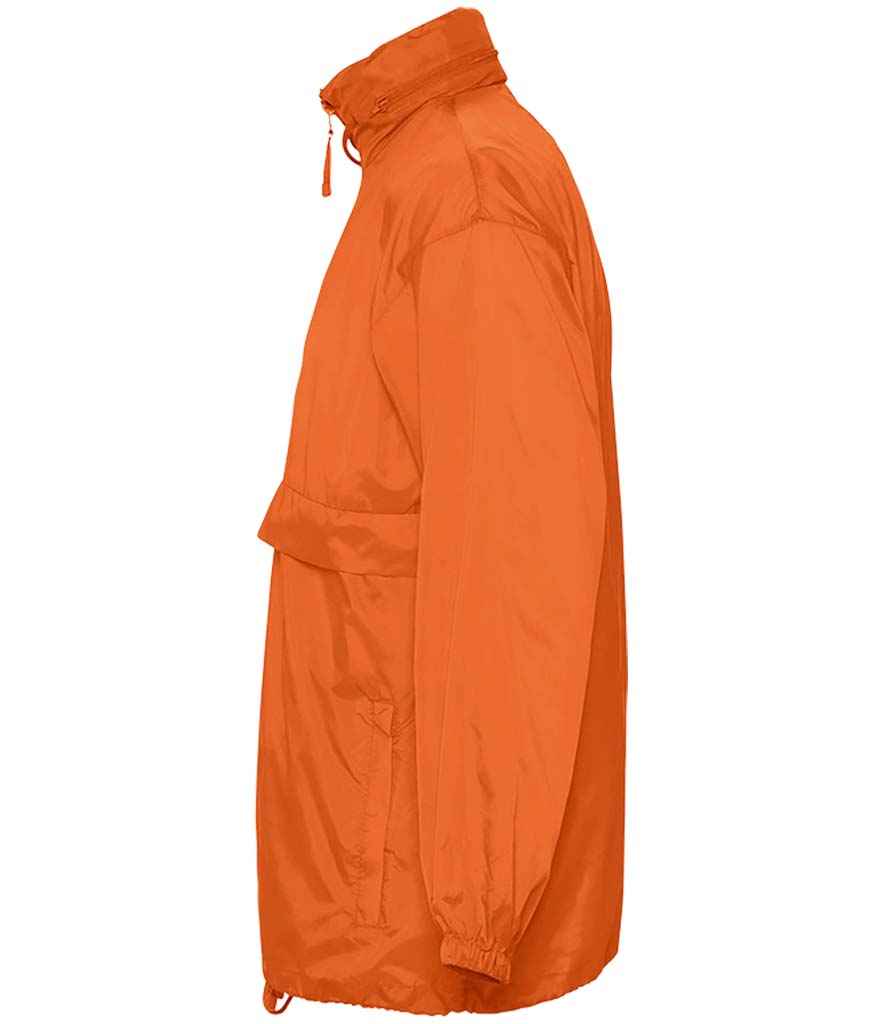 SOL'S Unisex Surf Windbreaker Jacket | Orange