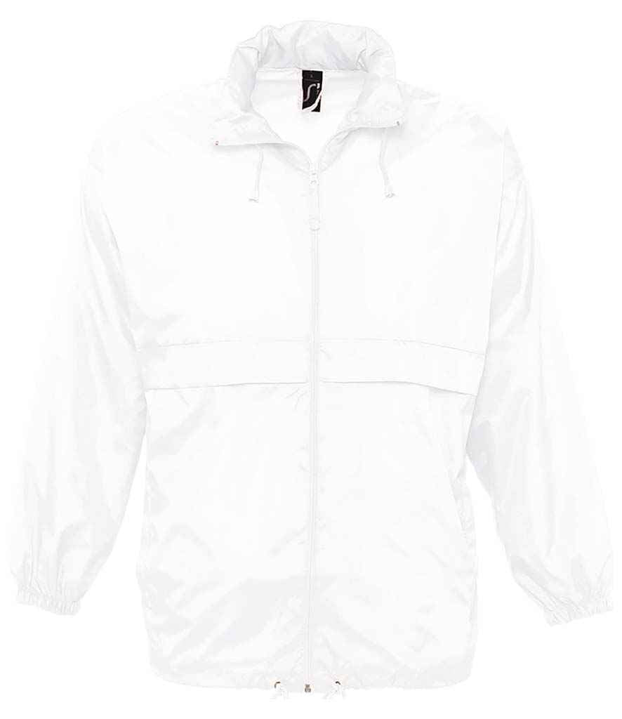 SOL'S Unisex Surf Windbreaker Jacket | White