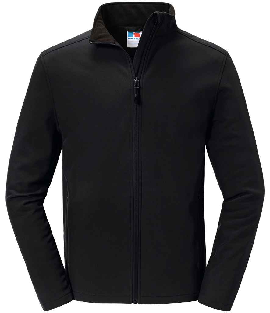 Russell Essential Recycled Soft Shell Jacket | Black