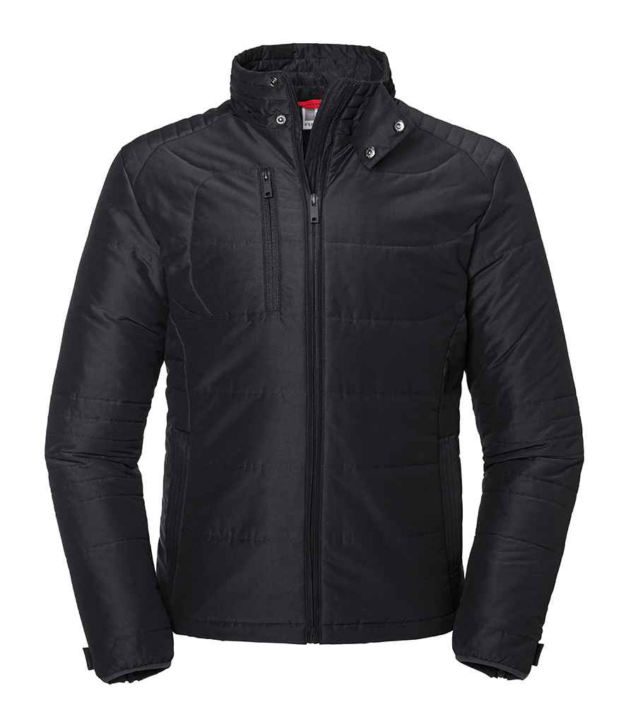 Russell Cross Padded Jacket | Black