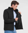 Russell Cross Padded Jacket | Black