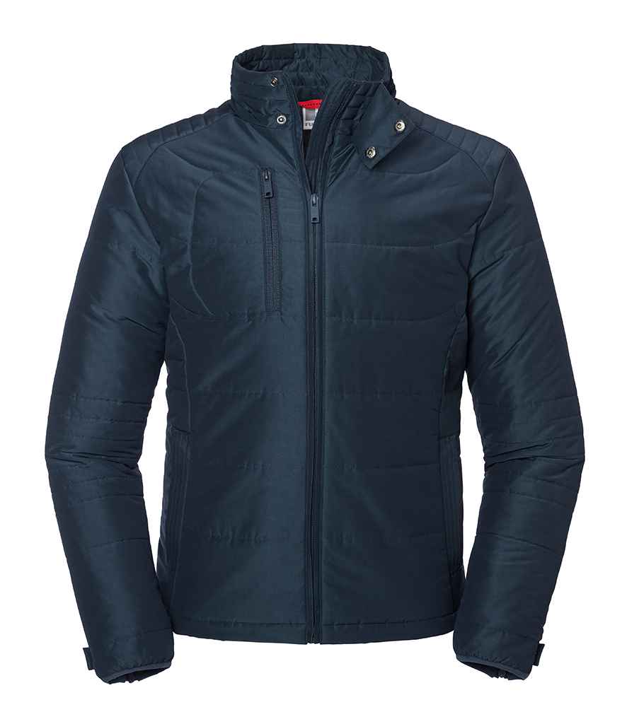 Russell Cross Padded Jacket | French Navy