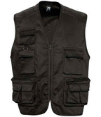 SOL'S Wild Waistcoat | Black