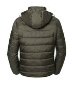 Russell Hooded Nano Padded Jacket | Dark Olive
