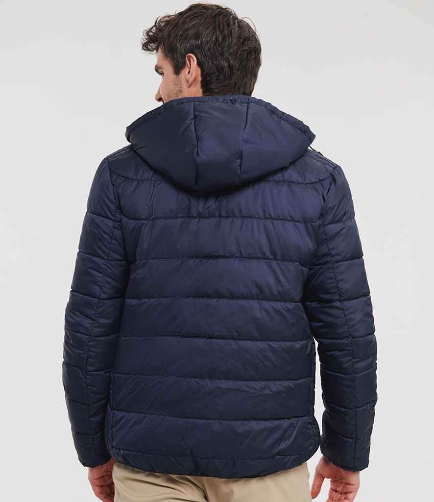 Russell Hooded Nano Padded Jacket | French Navy