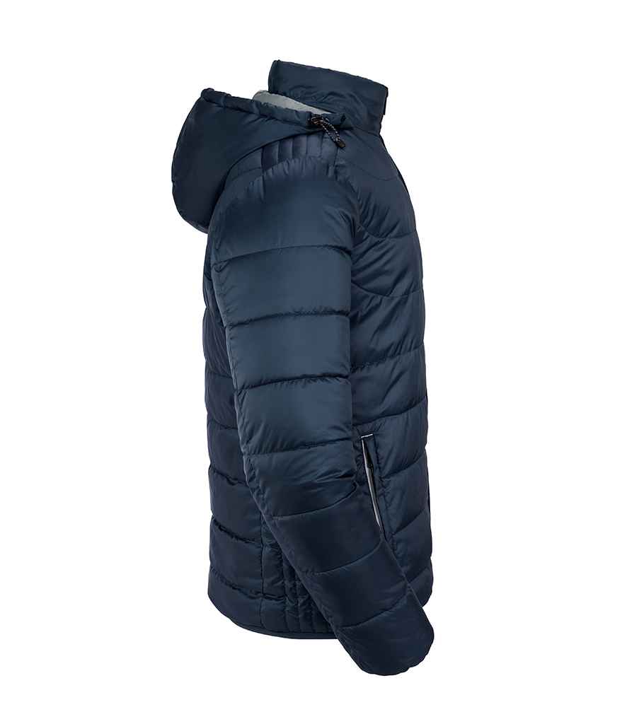 Russell Hooded Nano Padded Jacket | French Navy